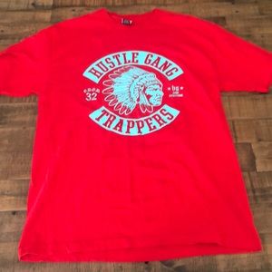 Hustle gang trappers t-shirt XL